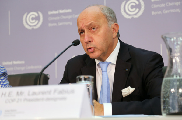 COP21 : Fabius s'alarme du retard pris sur la ratification de l'accord de Paris