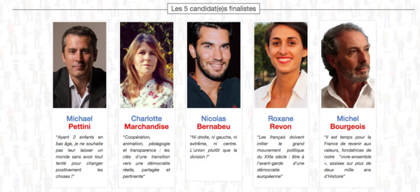 Présidentielle 2017 : Cinq candidats citoyens encore en course sur LaPrimaire.org