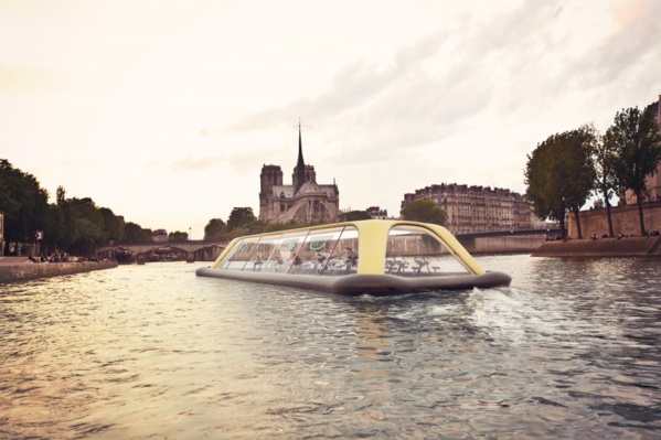 Alimenté à coups de pédales, ce bateau-salle de sport pourrait naviguer sur la Seine
