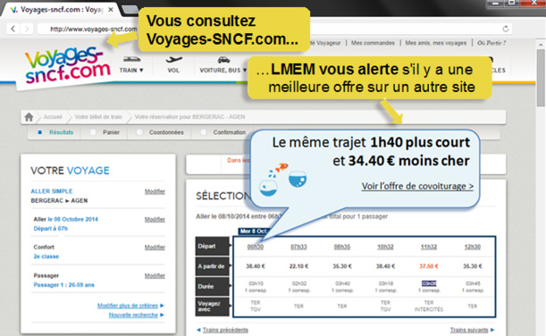 L'extension web qui courcircuite la SNCF, Amazon et la FNAC