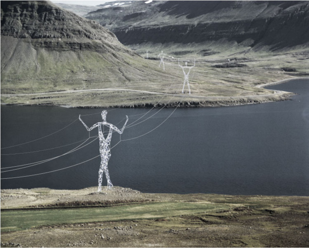 En Islande, des pylônes électriques pour embellir le paysage